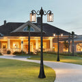 Classic Round Coach Lamps LED Outdoor Pathway Post Lights