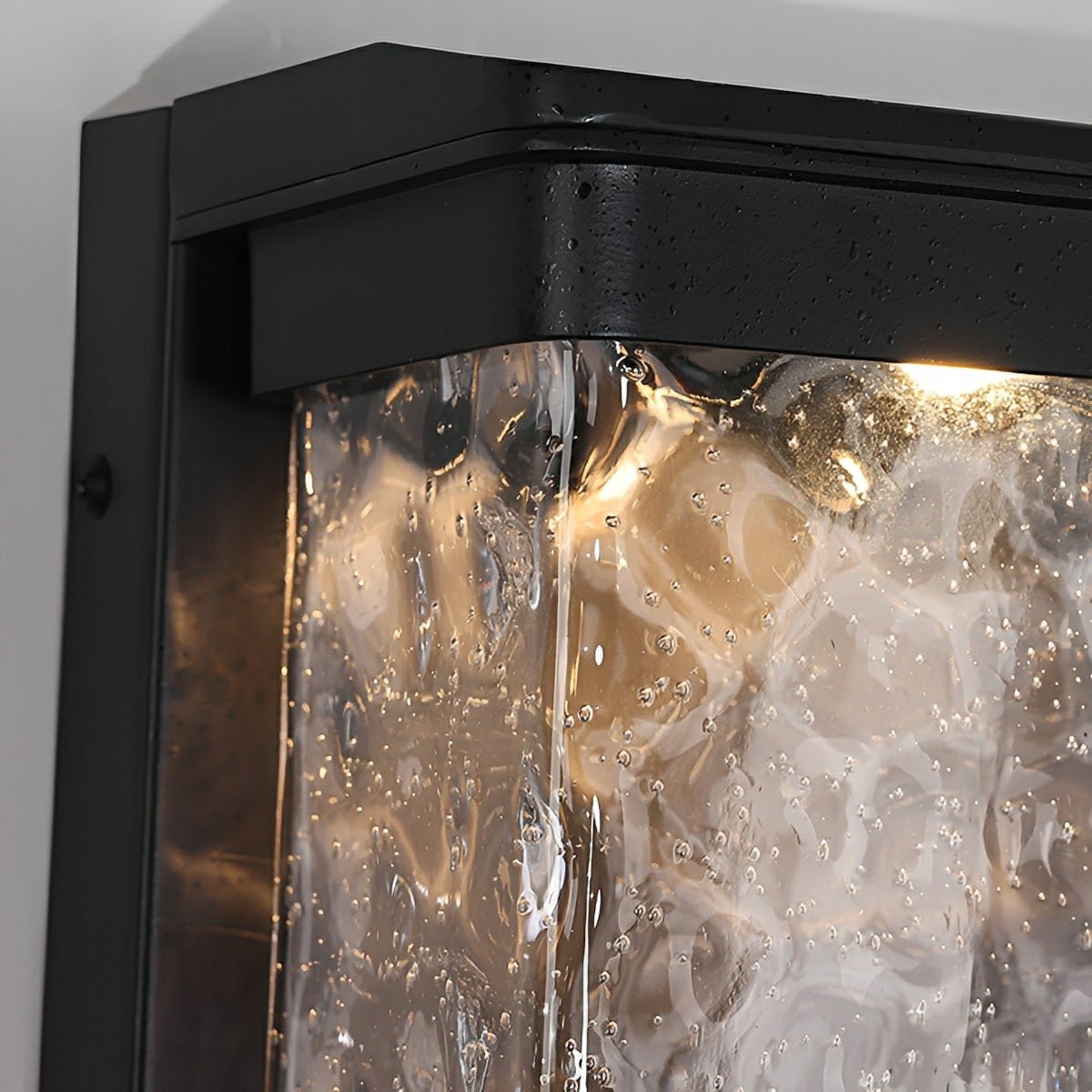 Modern Waterproof Rectangular Water Waves Outdoor LED Porch Wall Lights