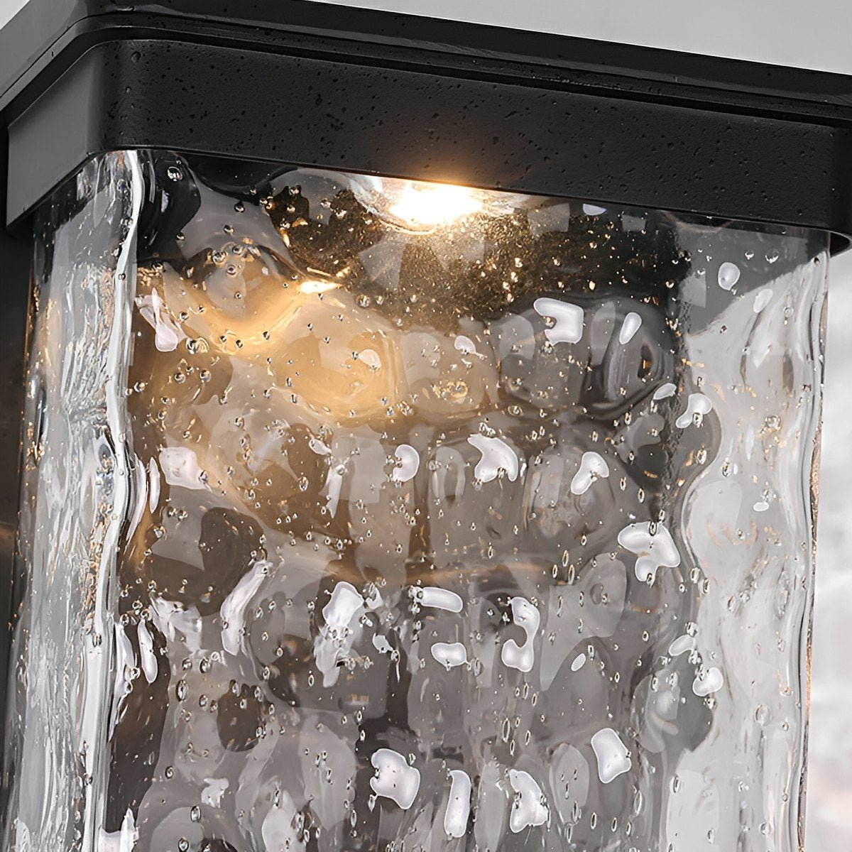 Modern Waterproof Rectangular Water Waves Outdoor LED Porch Wall Lights