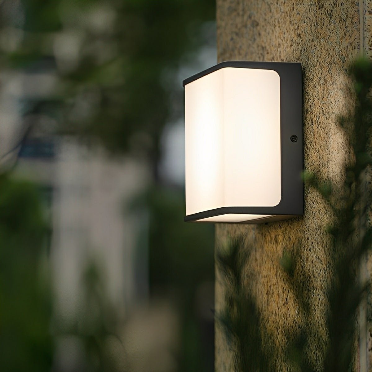 Solar Motion Sensor Geometric Waterproof Outdoor LED Porch Wall Lights