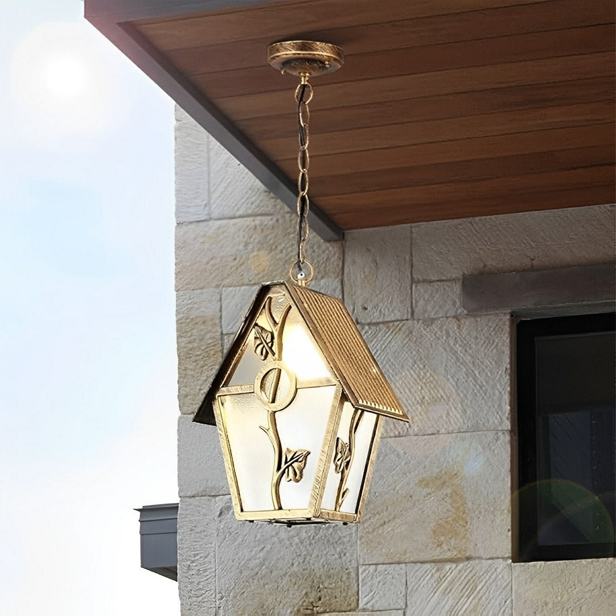 Vintage Rustic House Waterproof Outdoor LED Pendant Lights