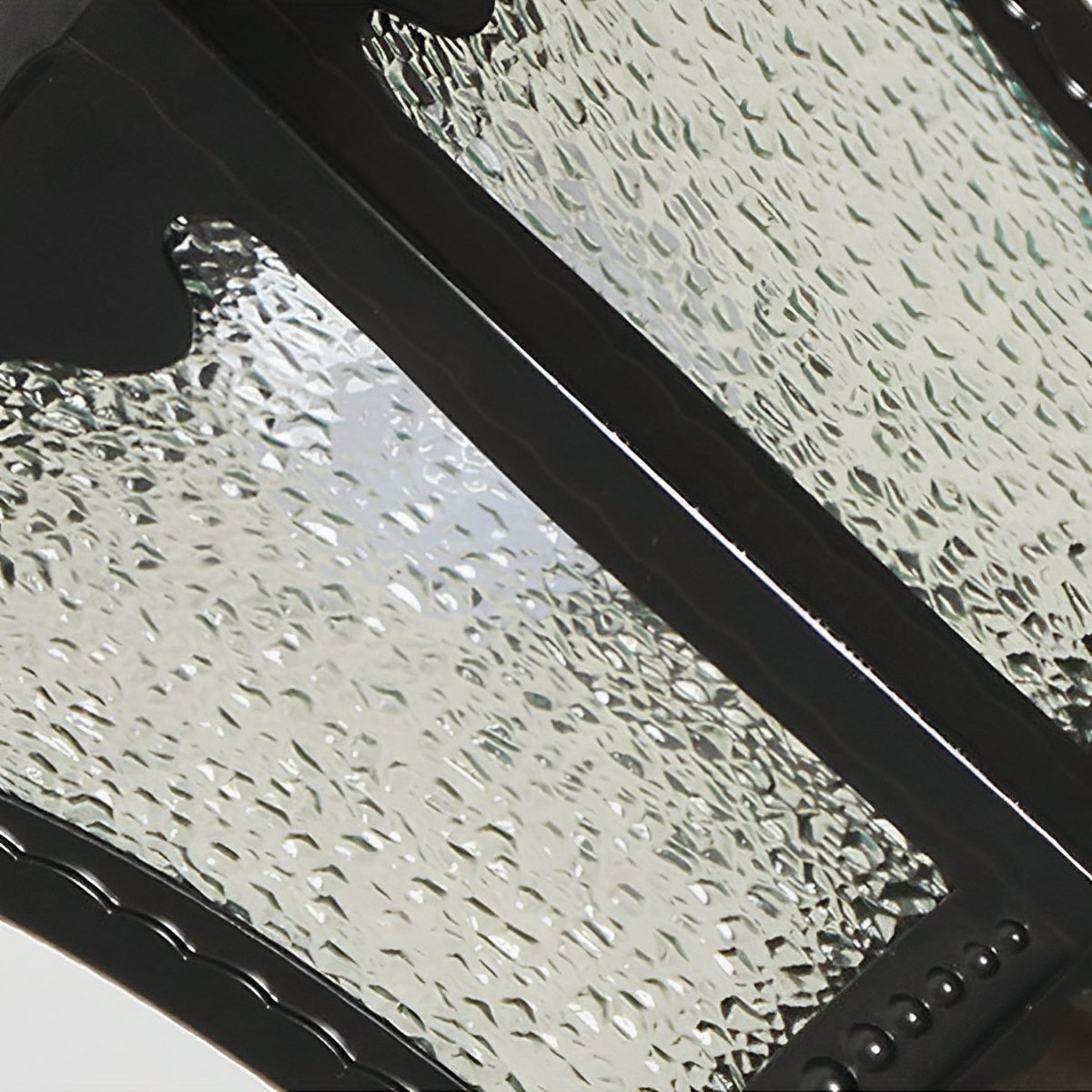 Vintage Rustic Square Water Glass Waterproof Outdoor LED Lantern Pendant Lights