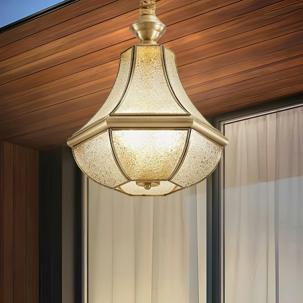 Waterproof Copper Luxury Diamond LED Outdoor Ceiling Lights