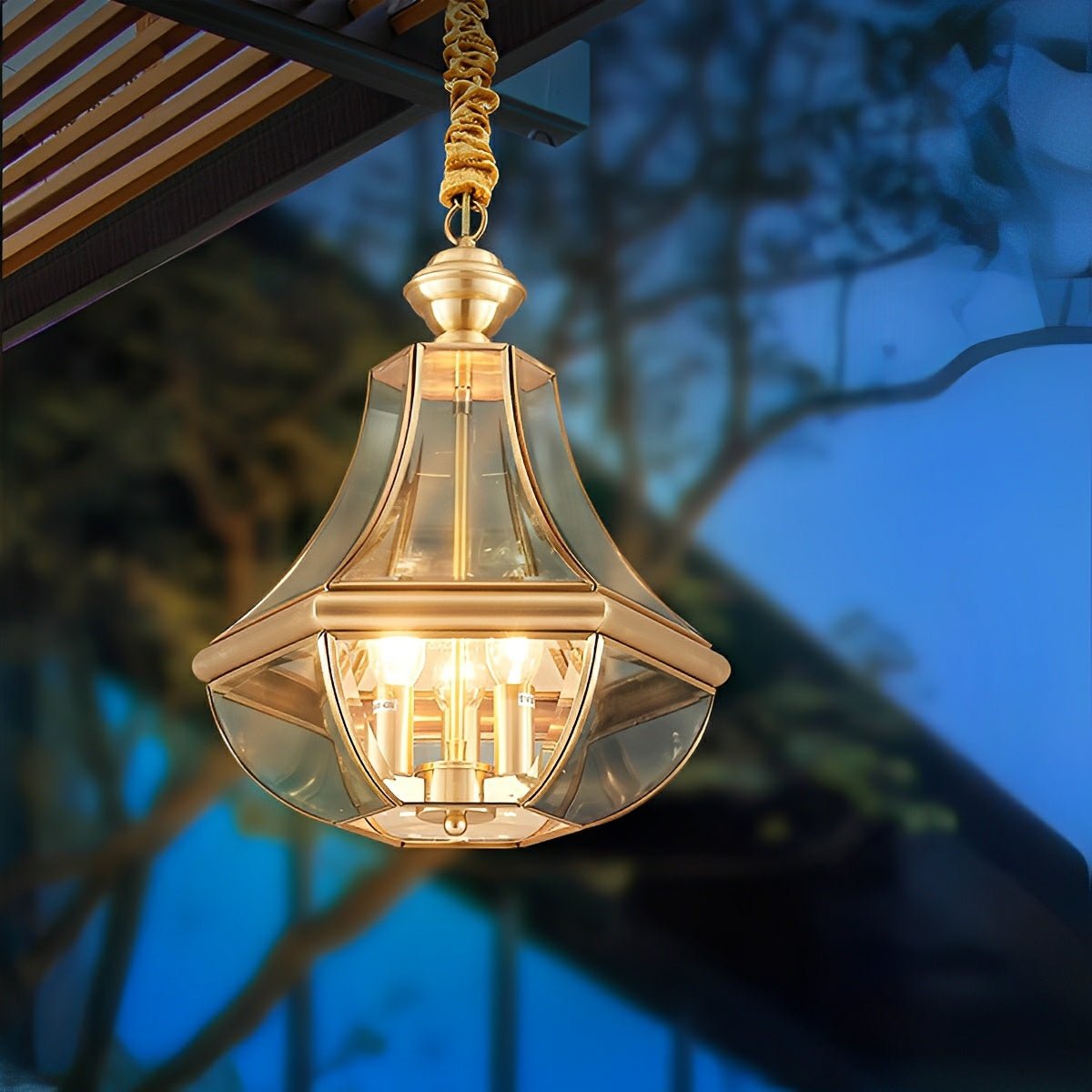 Waterproof Copper Luxury Diamond LED Outdoor Pandent Lights